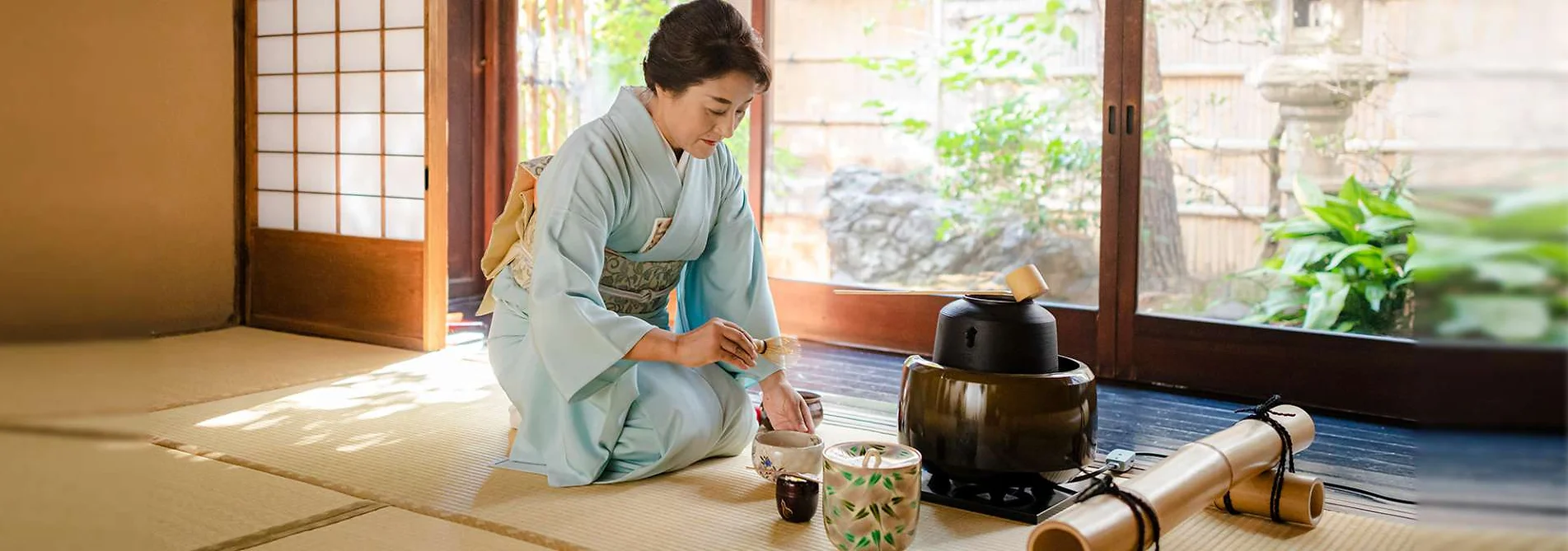 Tea Ceremony in a 100-Year-Old  Kyo-machiya